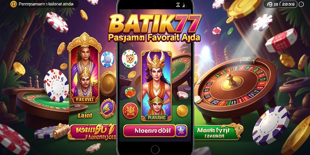 Tampilan gameplay <strong>BATIK77</strong> yang mengasyikkan dan penuh warna.
