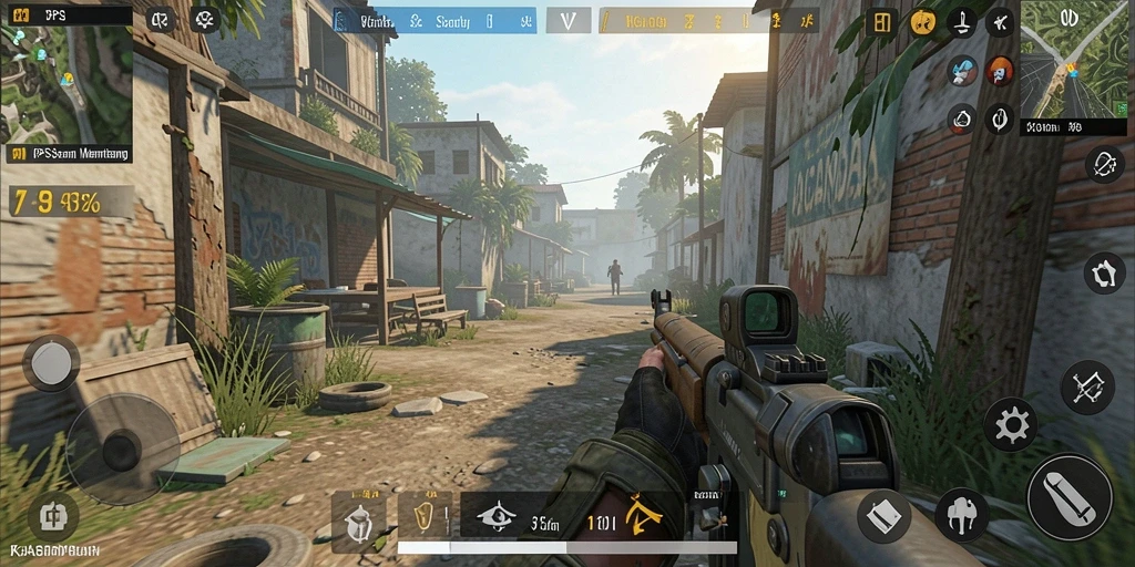 Gameplay KAGANDAN yang intens dan mendebarkan di medan perang.