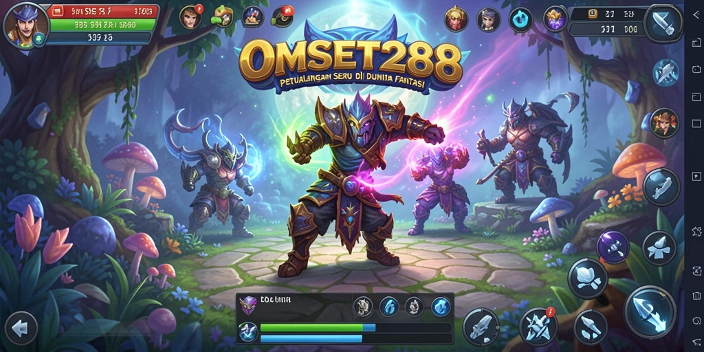 Screenshot menunjukkan aksi menegangkan dalam petualangan di OMSET288.