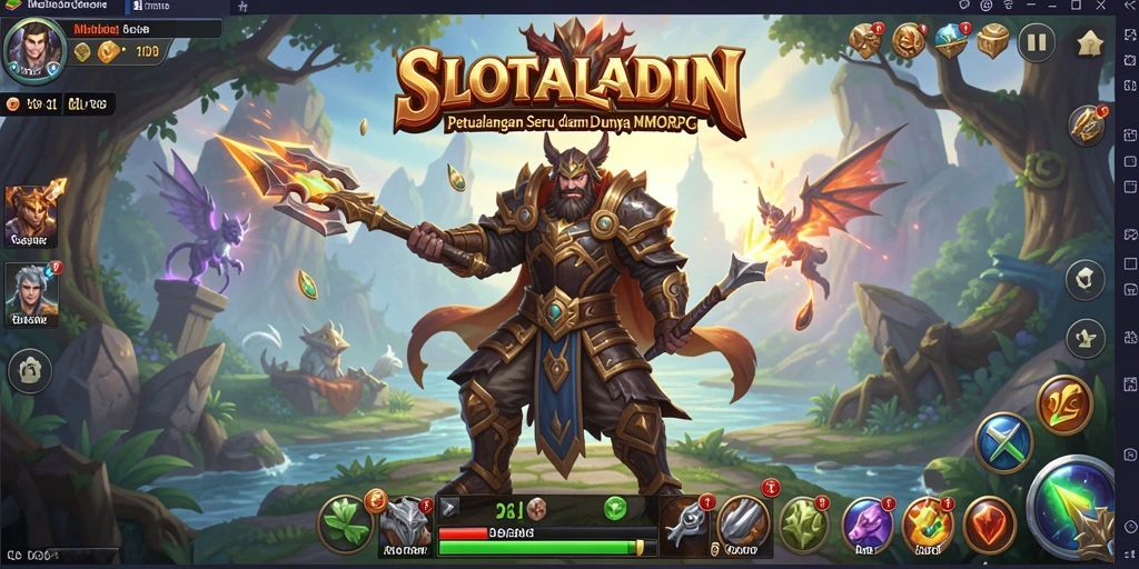 Screenshot utama menampilkan gameplay mendebarkan dari SLOTALADIN.